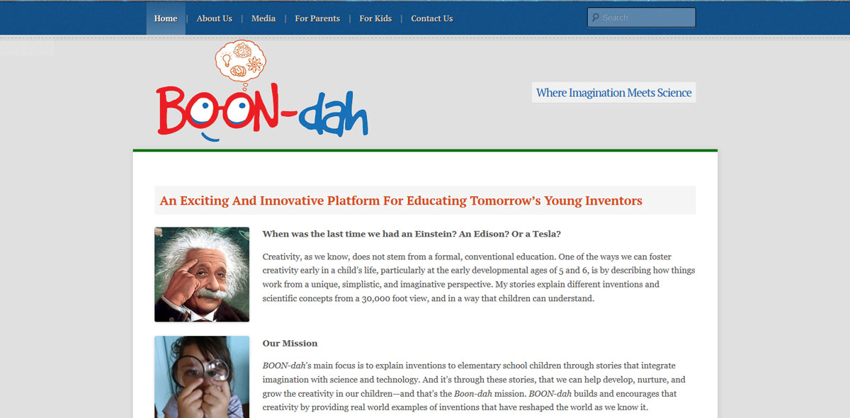Website design for Boon-dah owner Praba Soundararajanr